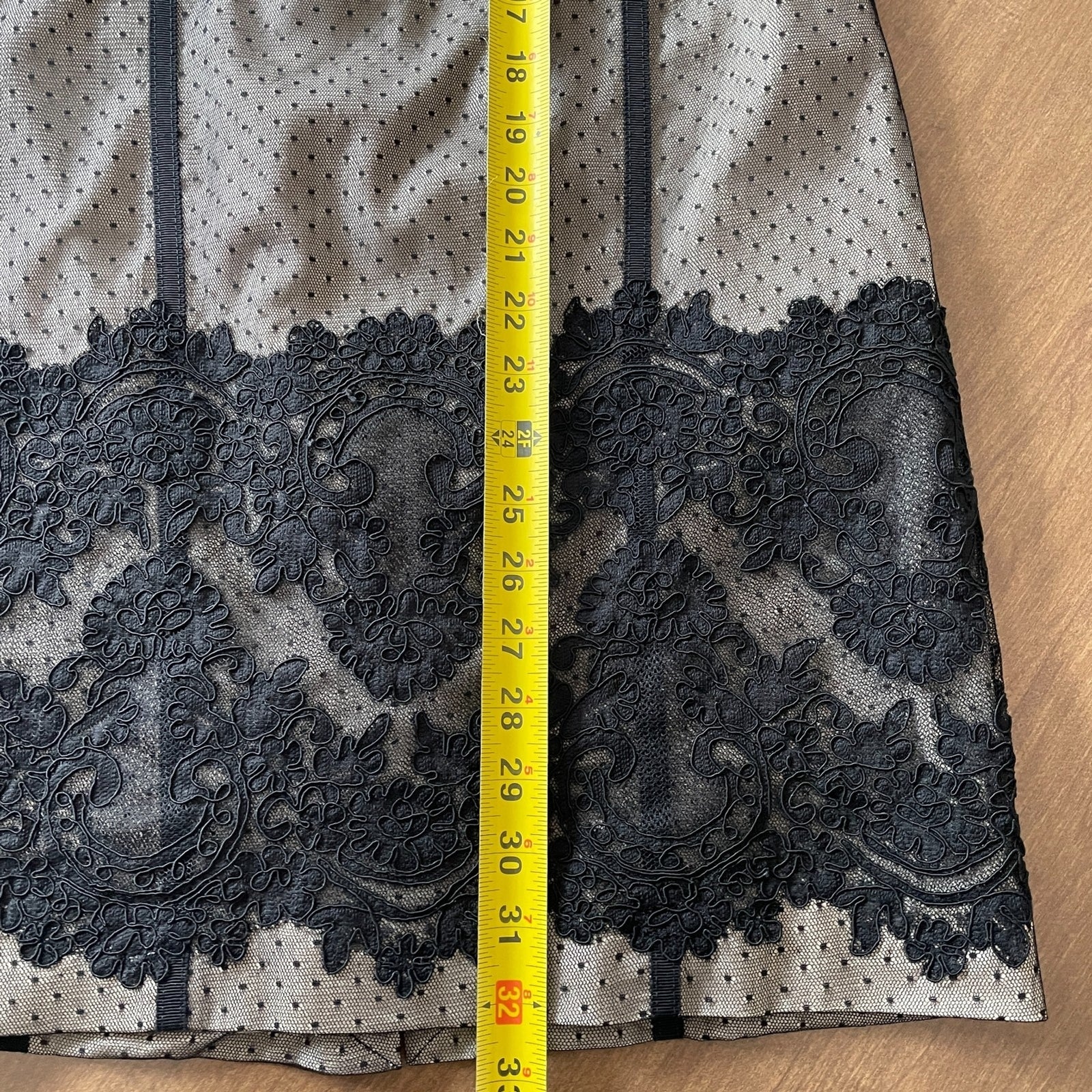 KAREN MILLEN New Black Lace Corset Halter Dress, Size 812