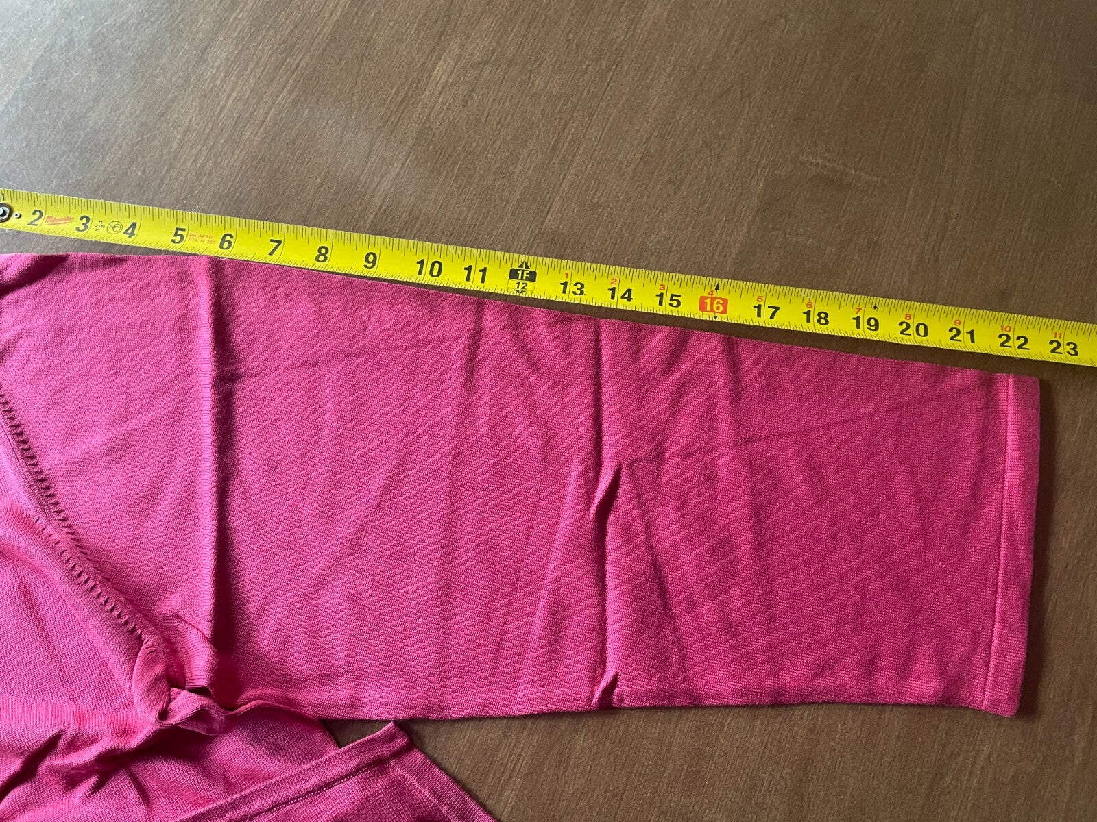TERRY LEWIS Cascading Open Cardigan 65% Silk 45% Cotton Fuchsia, Size 3X, NEW9