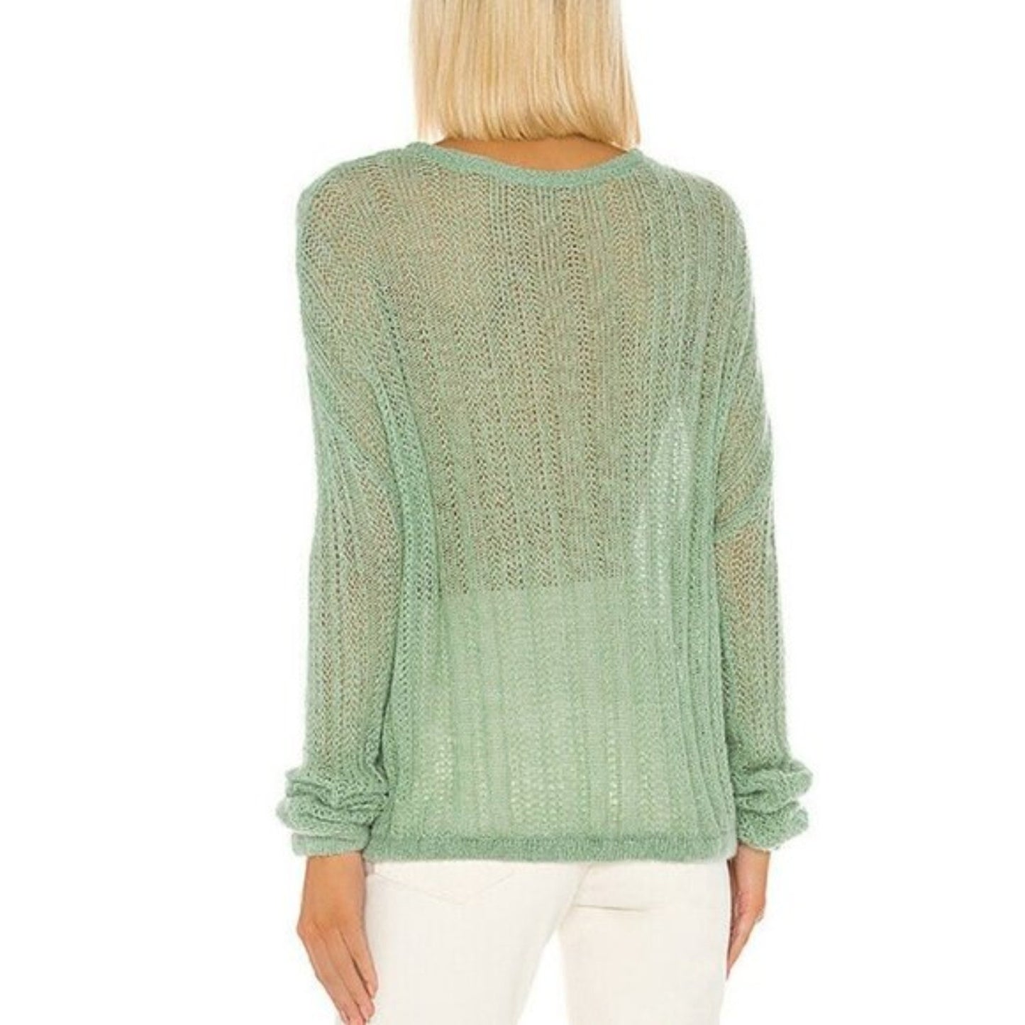FREE PEOPLE New Mint Fresh Combo Sweater, Size XS3