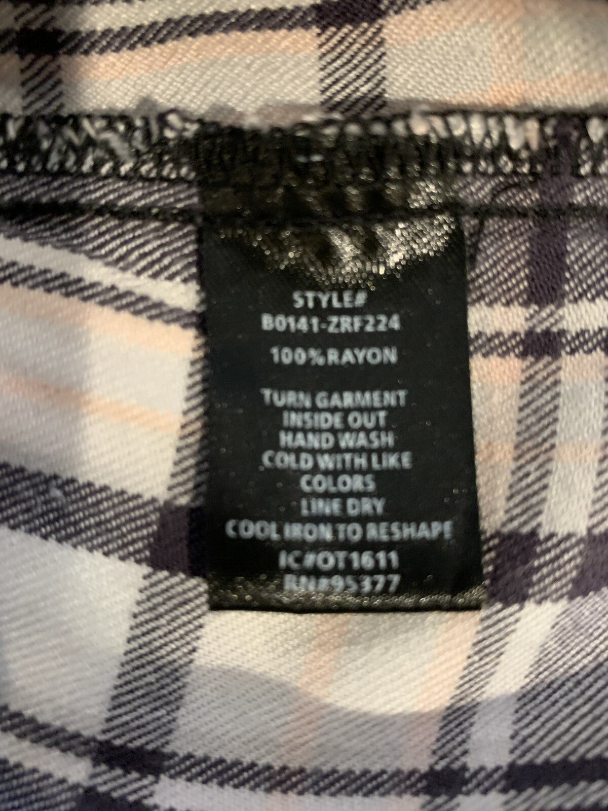 SANCTUARY Boyfriend Plaid Button-Down Shirt, XS6