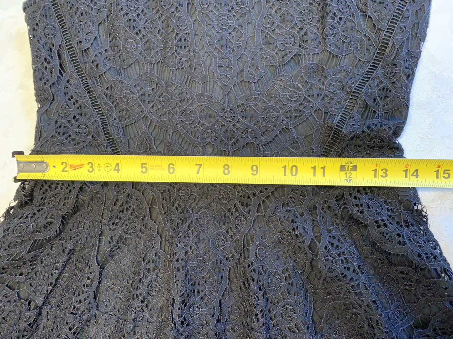  MASSIMO'S Little Black Lace Halter Dress, Size S8