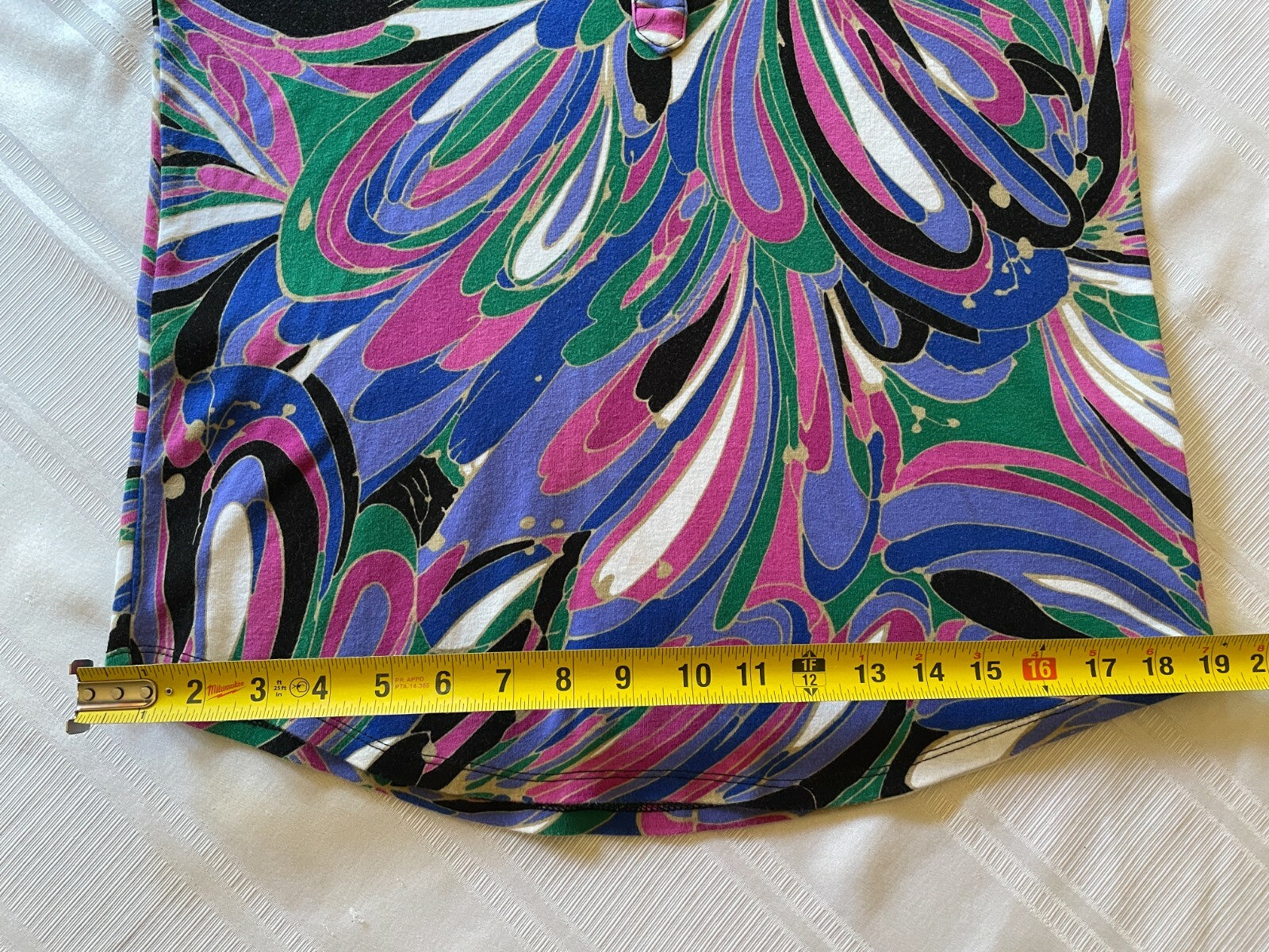 EVAN PICONE 100% Cotton Abstract Shirt, Size Large5