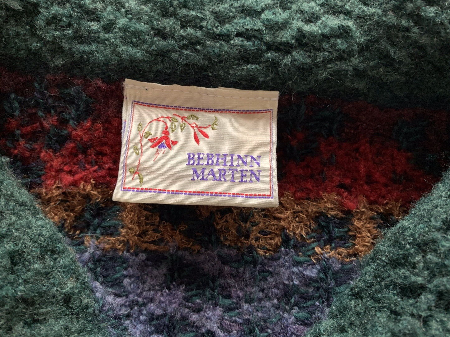 Bebhinn Marten Irish Wool Cardigan Sweater Button Up Womens Size P Small1