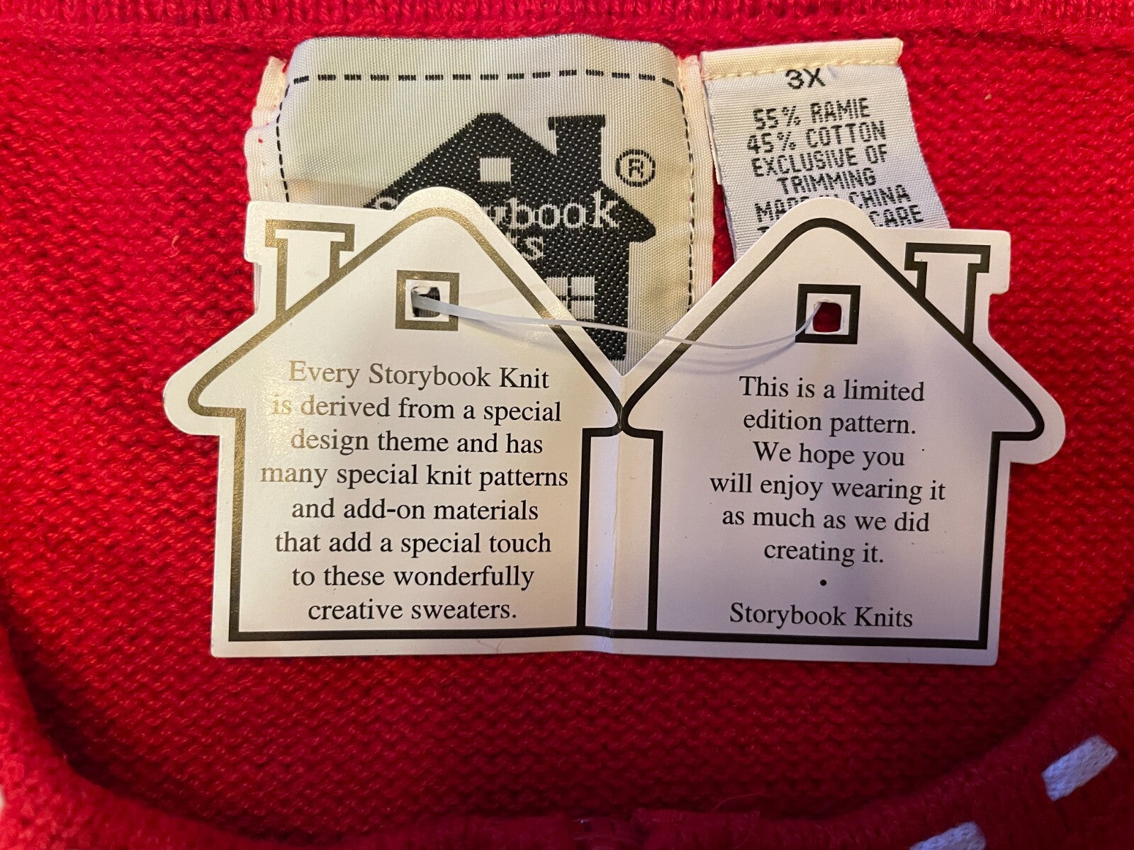 STORYBOOK KNITS NEW Nantucket Shore Red White Cardigan Cotton Sweater, Size 3X7