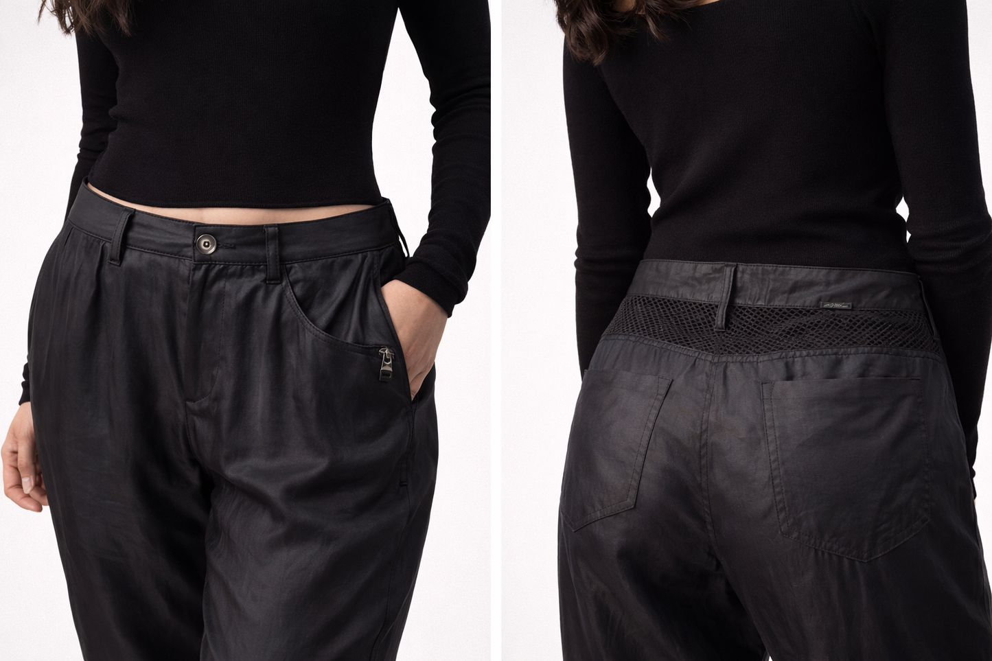 DIESEL Black Soft Flowing Pants – Size 26