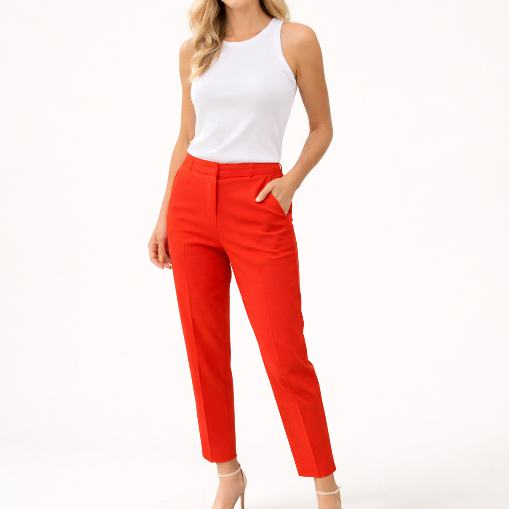 JONES NEW YORK – JONES & CO Straight Leg Red Pants - Size 4