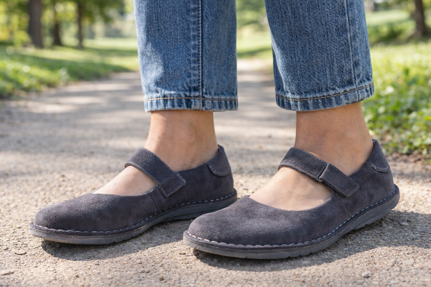 CLARKS Collection Soft Cushion Brown Suede Mary Jane Shoes – Size 7.5