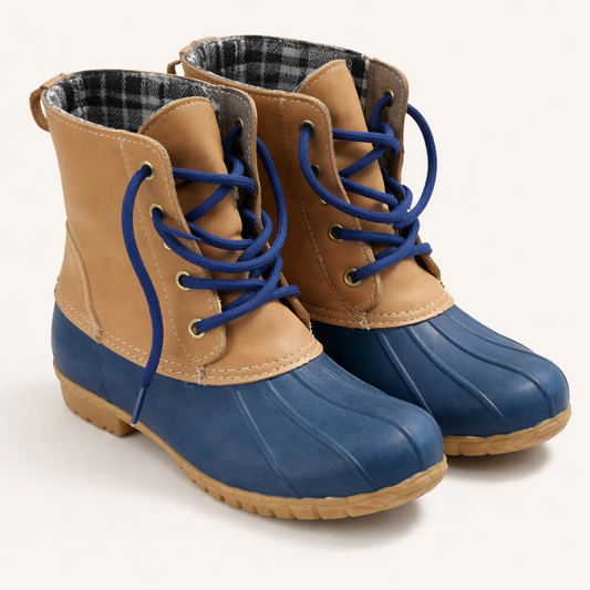 SPORTO Duck Boots – Waterproof Rubber Shell Rain & Snow Boots - Size 7