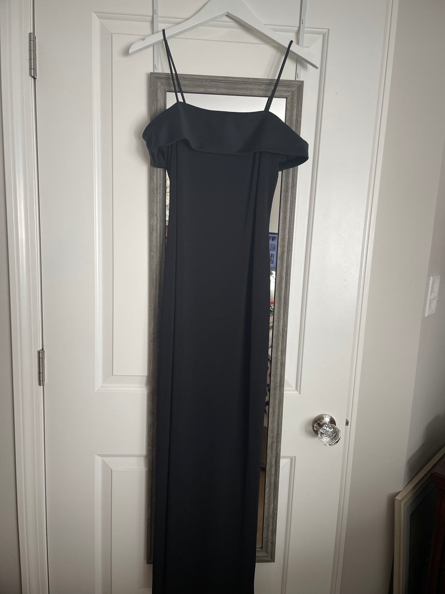 ALEX Evenings Black Off-Shoulder Evening Gown – Size 6