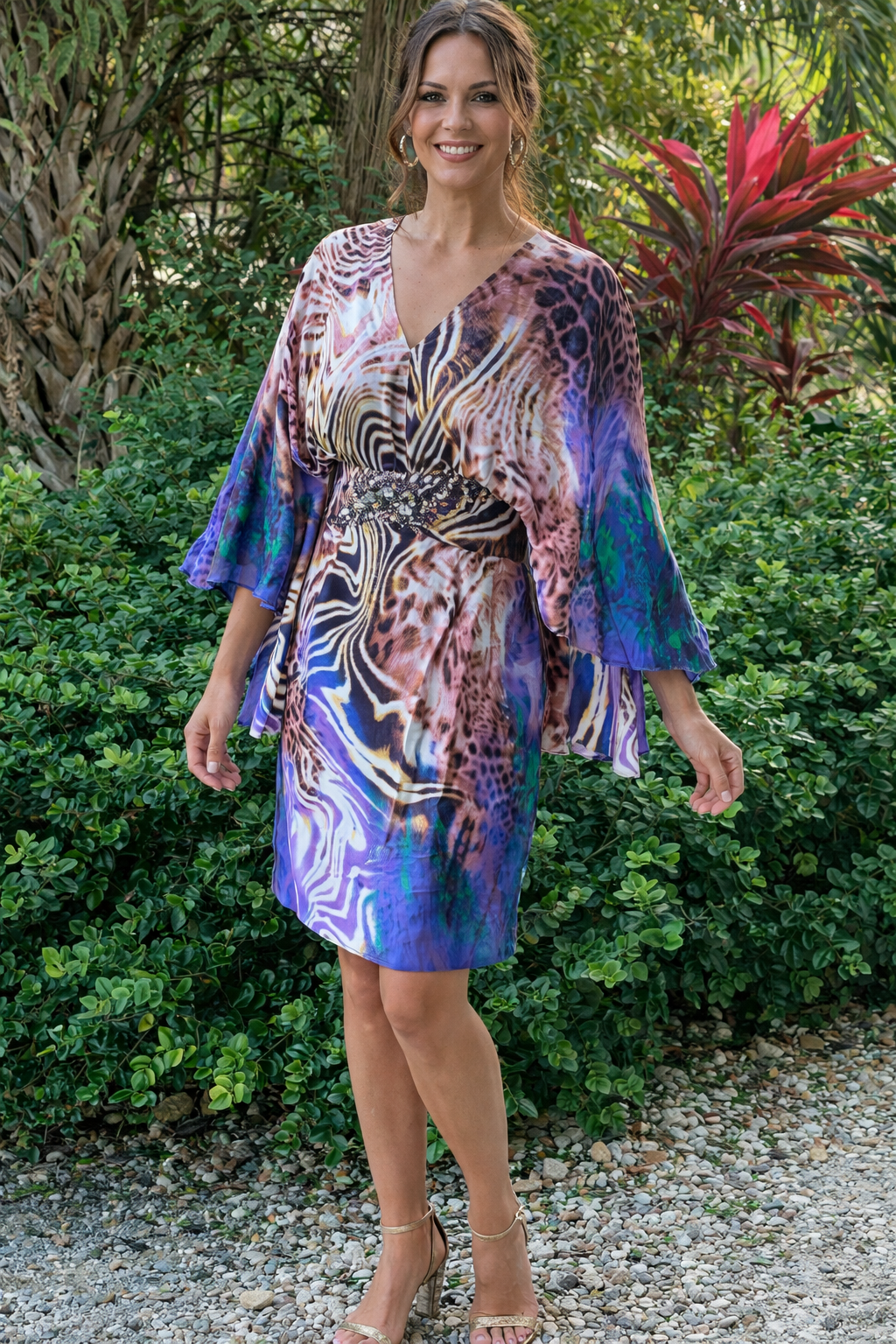 ALBERTO MAKALI 100% Silk Dress – Size Small